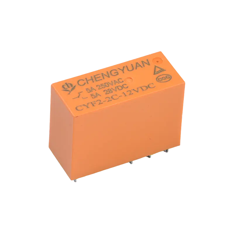 CYF2 relé, DPDT relé, JQX-14F, 5A 250 VAC relé, 8A relé, 8 PIN-es PCB 0,54 W relé.14F teljesítményrelé