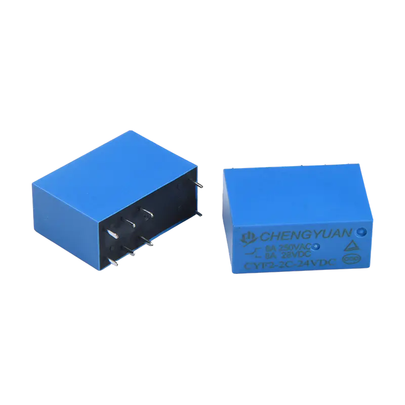 CYF2 relé, DPDT relé, JQX-14F, 5A 250 VAC relé, 8A relé, 8 PIN-es PCB 0,54 W relé.14F teljesítményrelé
