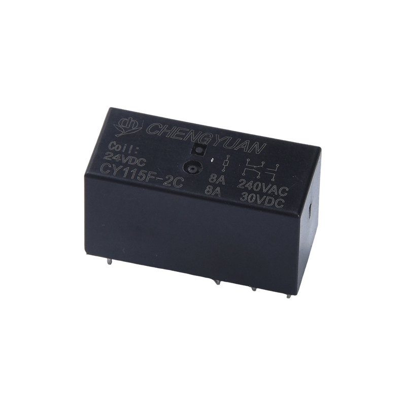 CY115F2 relé, DPDT PCB relé, JQX-115F, 8A 0,4 W 8PIN relé, NYÁK 2C relé.115F teljesítményrelé