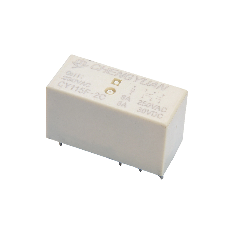 CY115F2 relé, DPDT PCB relé, JQX-115F, 8A 0,4 W 8PIN relé, NYÁK 2C relé.115F teljesítményrelé