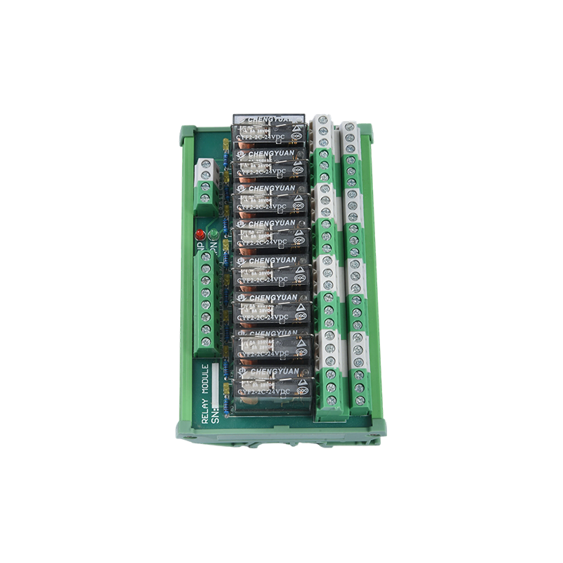 MCYF2 relémodul, 14F sínes relémodul, 14F 5A 8A ipari csatlakozómodul.