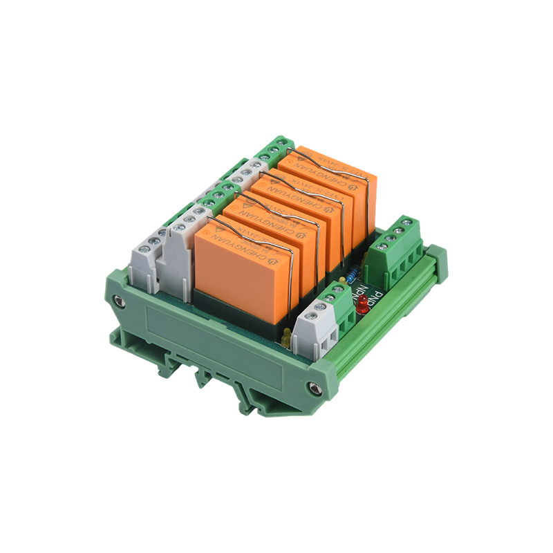 MCYF3 relémodul, 14F sínes relémodul, 14F 16A ipari csatlakozómodul.