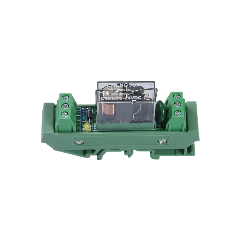 MCYF1 relémodul, 14F sínes relémodul, 14F 10A ipari csatlakozómodul.